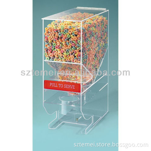 clear acrylic cereal bulk dispenser